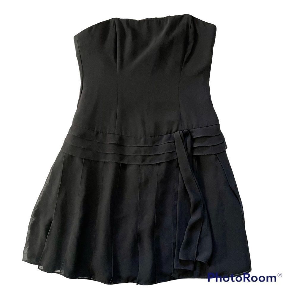 Faviana Black Strapless Dress 
